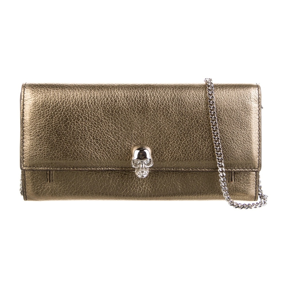Alexander McQueen Gold Chain Clutch